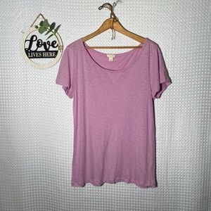 J. Crew Lavender Short Sleeve Shirt